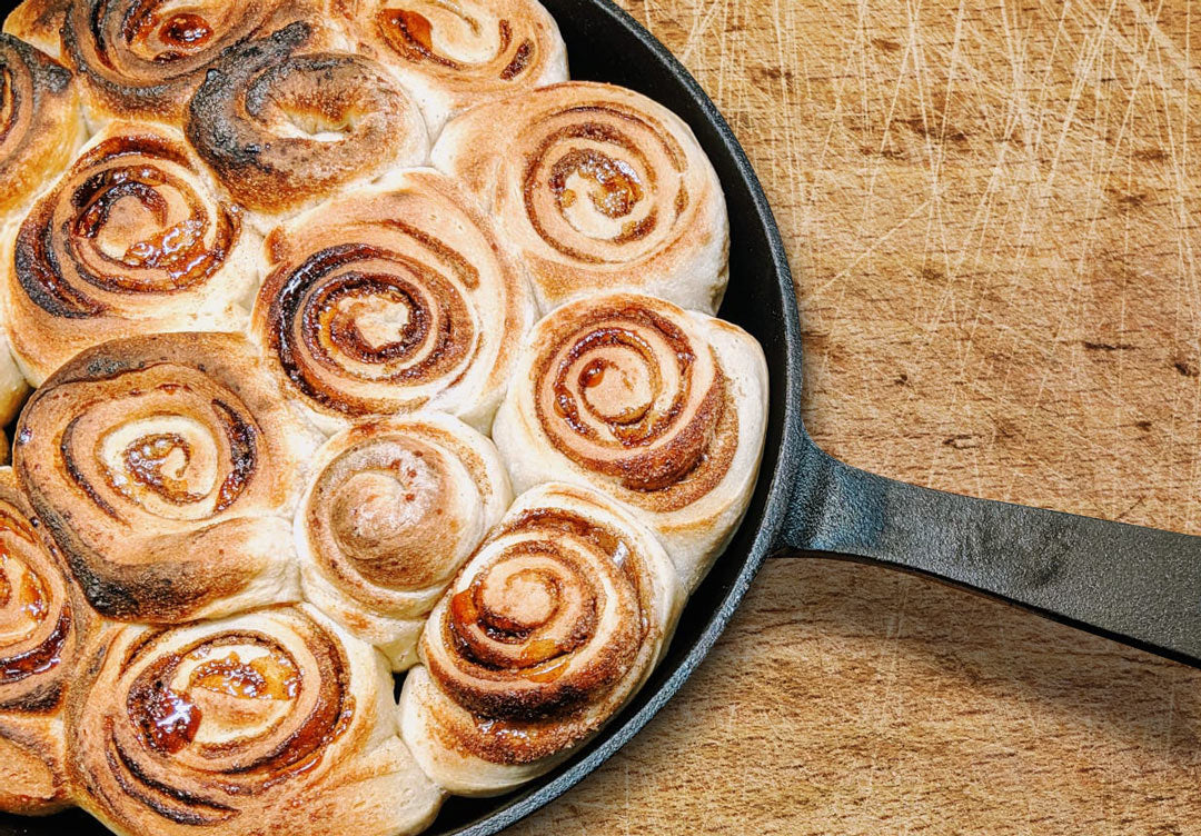 Ooni Pizza Dough Cinnamon Rolls: Bake Fast in a Cast Iron Skillet